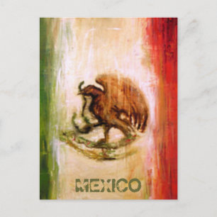 POSTAL BANDERA MEXICANA - ESTILO MÉXICO