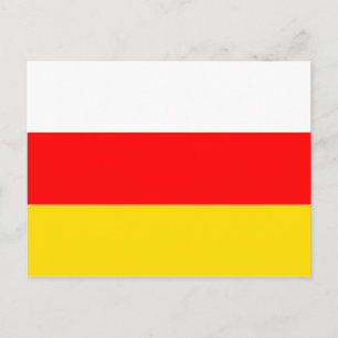 Postal Bandera Mundial de Osetia del Sur
