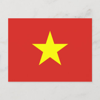 Postal Bandera mundial de Vietnam