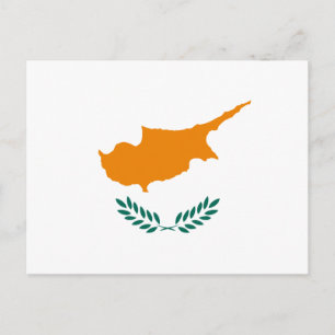 Postal Bandera nacional chipriota