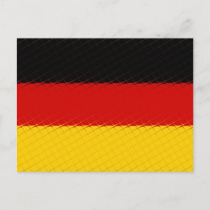 Postal Bandera nacional de Alemania
