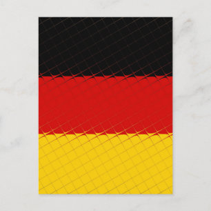 Postal Bandera nacional de Alemania