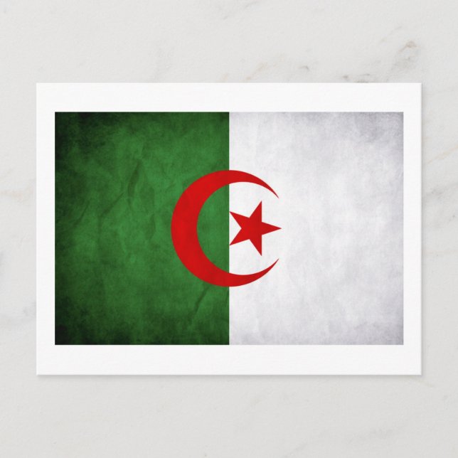 Postal Bandera nacional de Argelia (Anverso)