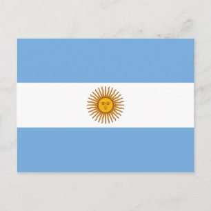 Postal Bandera Nacional de Argentina