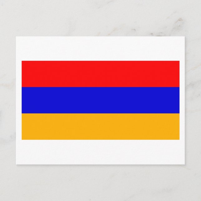 Postal Bandera nacional de Armenia (Anverso)