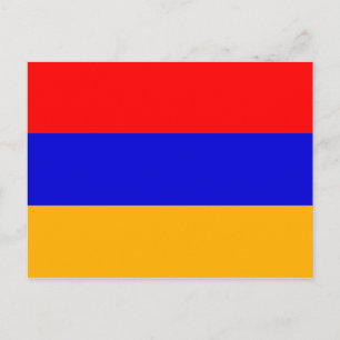 Postal Bandera nacional de Armenia