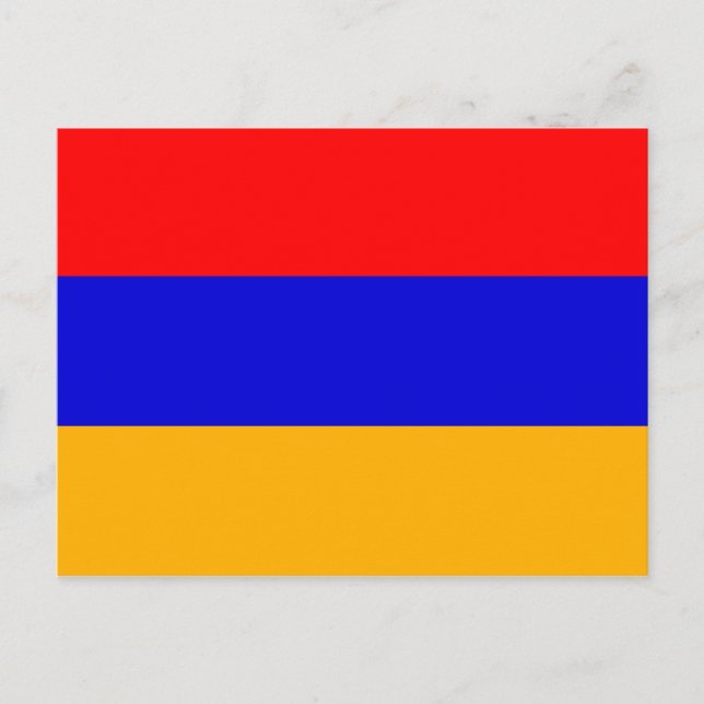 Postal Bandera nacional de Armenia (Anverso)