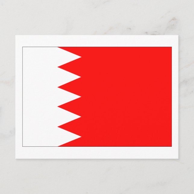 Postal Bandera nacional de Bahréin (Anverso)