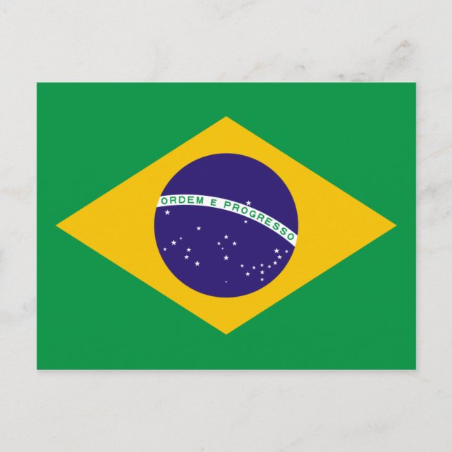 Postal Bandera nacional de Brasil (Anverso)