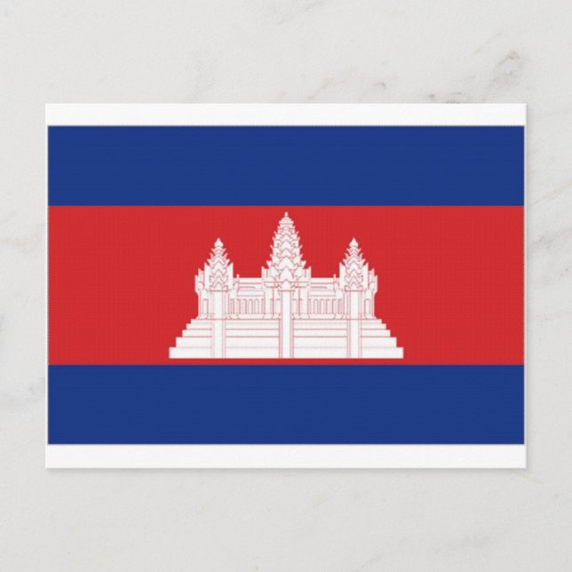 Postal Bandera nacional de Camboya (Anverso)