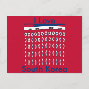 Postal Bandera nacional de Corea del Sur: Orgullo del Tae