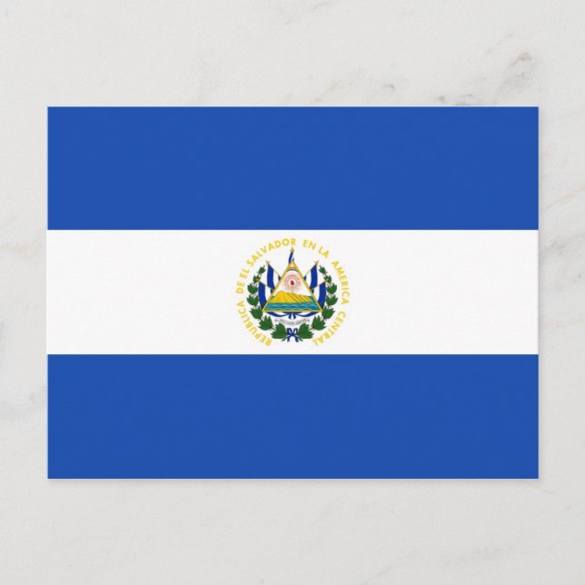 Postal Bandera nacional de El Salvador (Anverso)