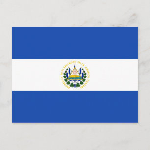 Postal Bandera nacional de El Salvador