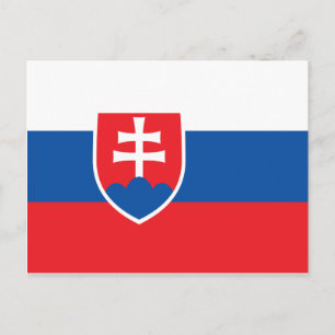 Postal Bandera nacional de Eslovaquia