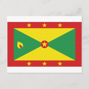 Postal Bandera nacional de Granada