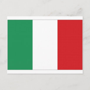 Postal Bandera nacional de Italia