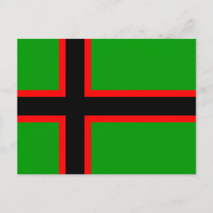 Postal Bandera nacional de Karelia