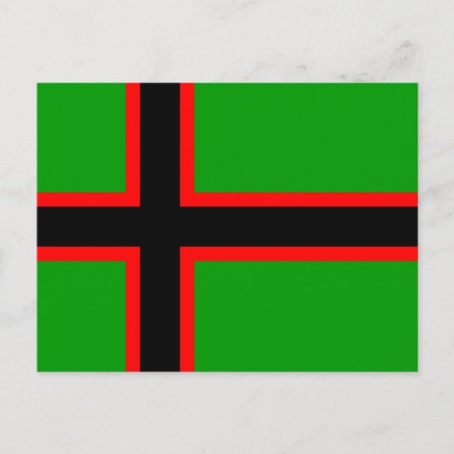 Postal Bandera nacional de Karelia (Anverso)