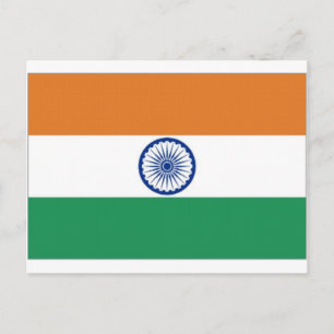 Postal Bandera nacional de la India