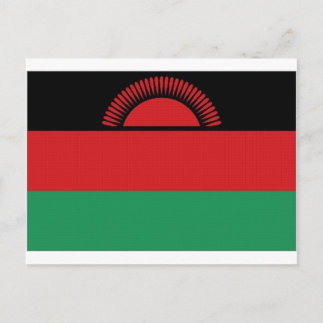 Postal Bandera nacional de Malawi (Anverso)