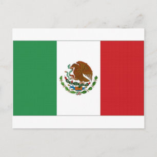 Postal Bandera nacional de México