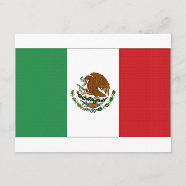 Postal Bandera nacional de México (Anverso)