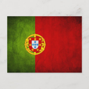Postal Bandera nacional de Portugal