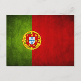 Postal Bandera nacional de Portugal