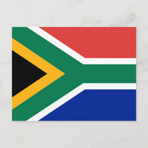 Postal Bandera nacional de Sudáfrica - Versión auténtica