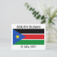 Postal Bandera nacional de Sudán del Sur (Anverso de pie)