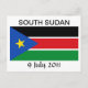 Postal Bandera nacional de Sudán del Sur (Anverso)