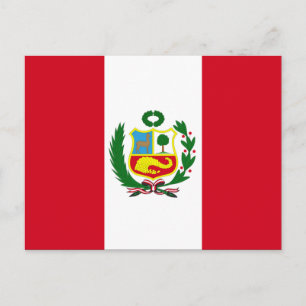 Postal Bandera Nacional del Perú