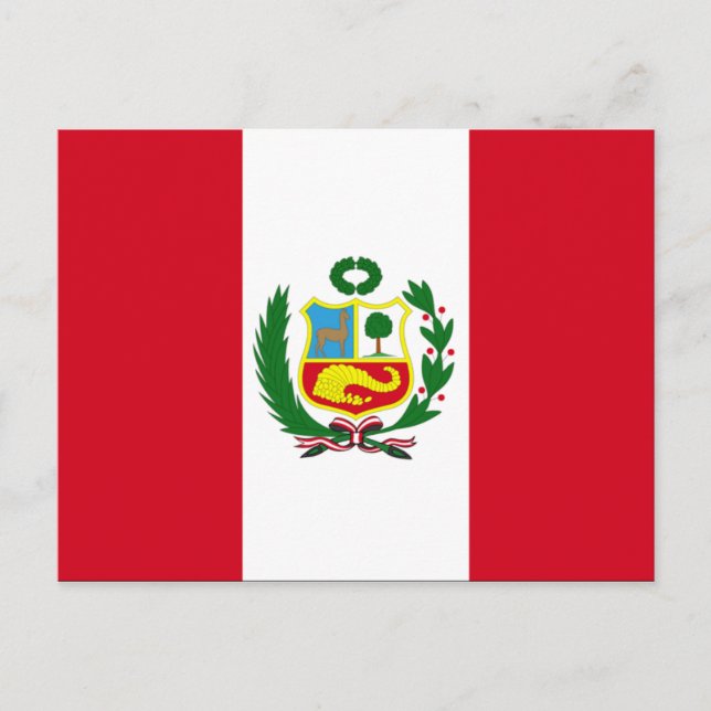 Postal Bandera Nacional del Perú (Anverso)