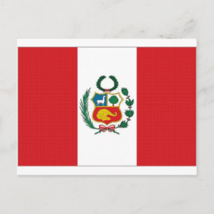 Postal Bandera Nacional del Perú