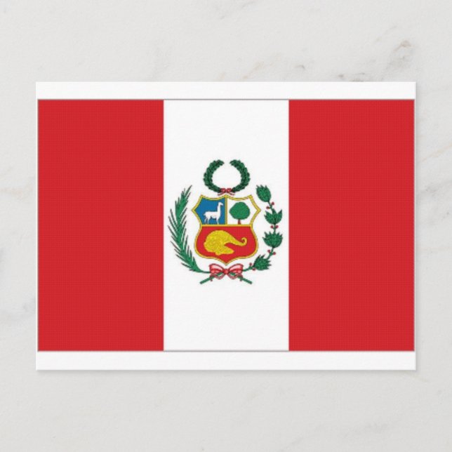 Postal Bandera Nacional del Perú (Anverso)