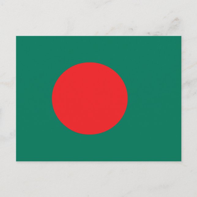 Postal Bandera nacional patriótica Bangladesh (Anverso)