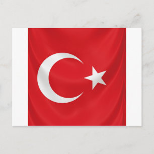 Postal bandera nacional turca