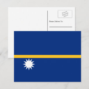 Postal Bandera nauruana, bandera de Nauru