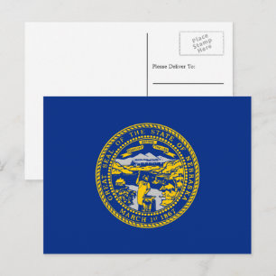Postal Bandera nebraskana, Bandera de Nebraska