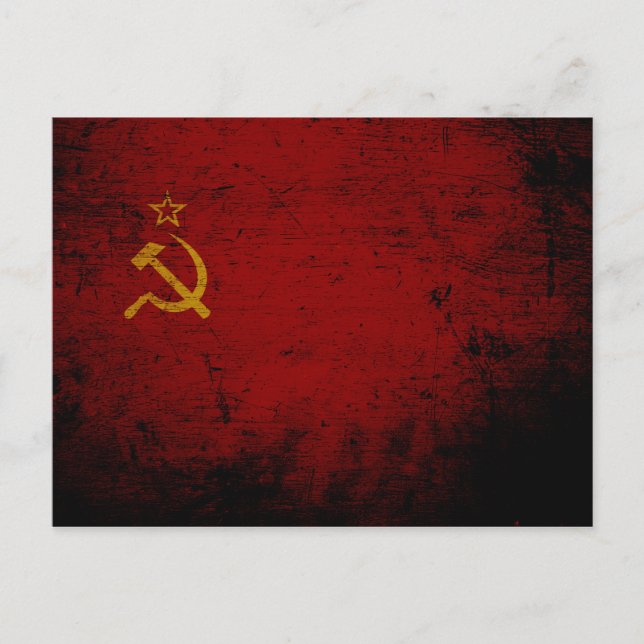 Postal Bandera negra de la Unión Soviética (Anverso)