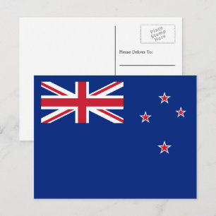 Postal Bandera neozelandesa, Bandera de Nueva Zelanda