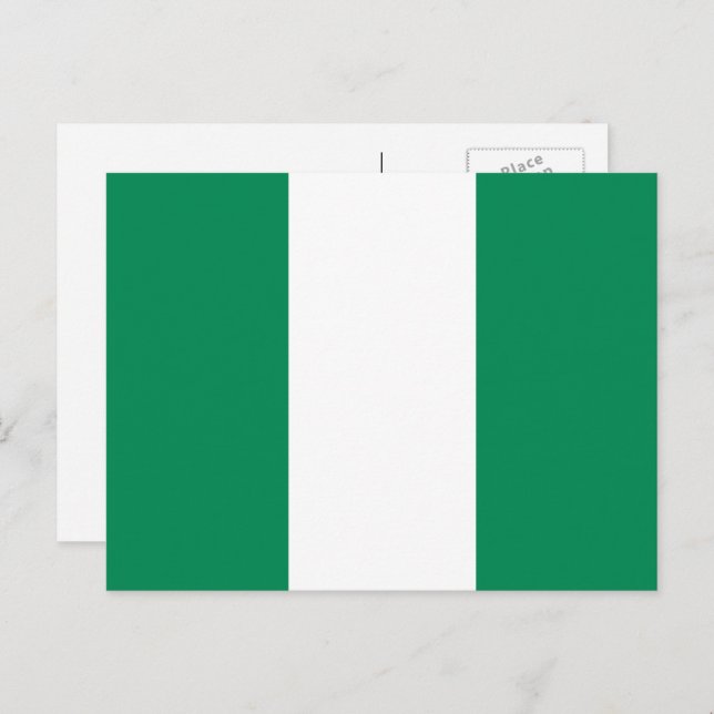 Postal Bandera nigeriana, Bandera de Nigeria (Anverso / Reverso)