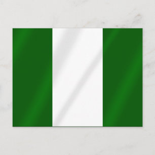 Postal Bandera nigeriana de camisetas y regalos de Nigeri