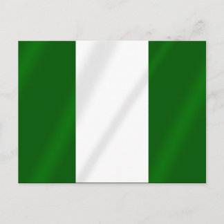 Postal Bandera nigeriana de camisetas y regalos de Nigeri