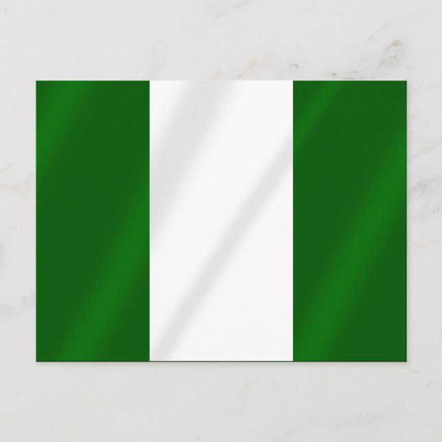 Postal Bandera nigeriana de camisetas y regalos de Nigeri (Anverso)