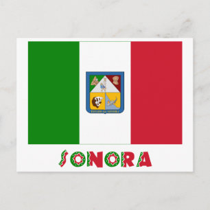 Postal Bandera no oficial de Sonora