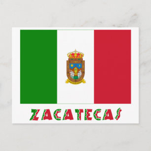 Postal Bandera no oficial de Zacatecas