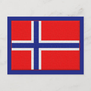 Postal Bandera noruega