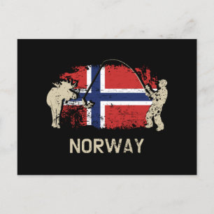 Postal Bandera noruega