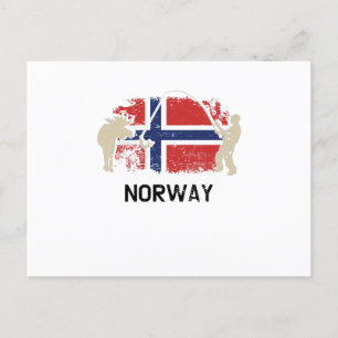 Postal Bandera noruega